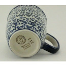 Bunzlauer Keramik Tasse MARS, Becher, blau/wei&szlig; - 0,3 Liter, (K081-P364)