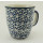 Bunzlauer Keramik Tasse MARS, Becher, blau/weiß - 0,3 Liter, (K081-P364)