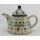 Bunzlauer Keramik Teekanne spitz, Kanne für 0,9Ltr. Tee Marienkäfer (C005-IF45)