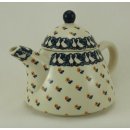 Bunzlauer Keramik Teekanne spitz, Kanne für 0,9Ltr. Tee, Gänse (C005-P322)