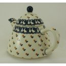 Bunzlauer Keramik Teekanne spitz, Kanne für 0,9Ltr. Tee, Gänse (C005-P322)