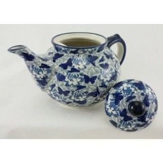 C017-TAB1 Bunzlauer Keramik Teekanne Kanne für 1,3Liter Tee, U N I K A T 