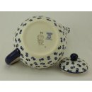 Bunzlauer Keramik Teekanne, Kanne für 1,3Liter Tee, (C017-ASBS) U N I K A T
