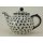 Bunzlauer Keramik Teekanne, Kanne für 1,3Liter Tee, (C017-ASBS) U N I K A T