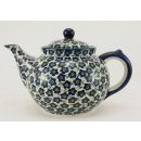 Bunzlauer Keramik Teekanne, Kanne für 1,3Liter Tee, (C017-MKOB) U N I K A T