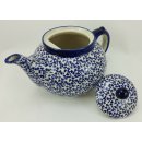 Bunzlauer Keramik Teekanne, Kanne für 1,3Liter Tee, (C017-P364)