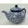 Bunzlauer Keramik Teekanne, Kanne für 1,3Liter Tee, (C017-P364)