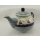Bunzlauer Keramik Teekanne, Kanne für 1,3Liter Tee, Segelboote (C017-DPML)