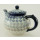Bunzlauer Keramik Teekanne, Kanne für 1,3Liter Tee, UNIKAT (C017-AS55)