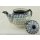 Bunzlauer Keramik Teekanne, Kanne für 1,3Liter Tee, UNIKAT (C017-AS55)