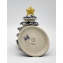 Bunzlauer Keramik Teelicht-Tannenbaum, Deko, Weihnachten, mit Stern (C008-U22)