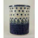 Bunzlauer Keramik Vase, Kochlöffelbehälter, Flaschenkühler, Tannenbäume(P082-U22