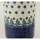 Bunzlauer Keramik Vase, Kochlöffelbehälter, Flaschenkühler, Tannenbäume(P082-U22