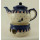 Bunzlauer Keramik Stövchen für Teekanne 1,3Liter, Teelicht, ø16cm (P089-CHDK)