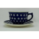 Bunzlauer Keramik Tasse mit Unterteller (F036-70A)...