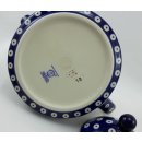 Bunzlauer Keramik Teekanne spitz, Kanne für 0,9Ltr. Tee, Punkte (C005-70A)