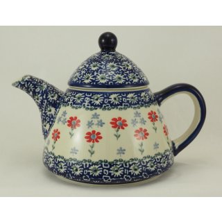 Bunzlauer Keramik Teekanne spitz, Kanne für 0,9Ltr. Tee,  (C005-P232)