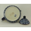 Bunzlauer Keramik Teekanne spitz, Kanne f&uuml;r 0,9Ltr. Tee,  (C005-P232)