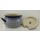Bunzlauer Keramik Suppenterrine mit Deckel, 3,5Ltr, Punkte, blau/wei&szlig; (W004-MAGM)