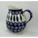 Bunzlauer Keramik Krug; Blumenvase; Milchkrug; 0,9Liter, (D041-54)