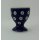 Bunzlauer Keramik Eierbecher, (J050-70A) Punkte, blau/weiß