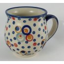 Bunzlauer Keramik Tasse BÖHMISCH MAXI Becher (K068-AS38) - UNIKAT - 0,45Liter