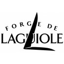 FORGE DE LAGUIOLE, Sandgriff, 2er Set Tafelmesser, Steakmesser, satinierte Klinge Edelstahl