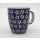 Bunzlauer Keramik Tasse MARS - blau/weiß - 0,3 Liter, Sterne (K081-LG01)