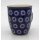 Bunzlauer Keramik Tasse MARS, Becher, Blautöne, UNIKAT - 0,3 Liter (K081-ZP02)