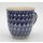 Bunzlauer Keramik Tasse MARS Maxi - Becher - blau/weiß - 0,43 Liter, (K106-GP16)