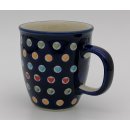 Bunzlauer Keramik Tasse MARS, Becher, Herzen, UNIKAT - 0,3 Liter (K081-70S)