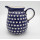 Bunzlauer Keramik Krug; Blumenvase; Milchkrug; 1,9Liter, Herzen, (D039-SEM)