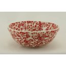 Bunzlauer Keramik Schale MISKA, Müsli, Schüssel, rot/weiß, ø14,5cm, Unikat (M089-GZ32)