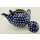 B-Ware Bunzlauer Keramik Teekanne , blau/weiß für 2,9Liter Tee, Pünktchen (C001-70A)