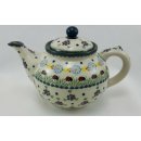 B-Ware Bunzlauer Keramik Teekanne, Kanne für 1,3Liter Tee, Marienkäfer, (C017-IF45)