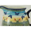 B-Ware Bunzlauer Keramik Krug; Blumenvase; Milchkrug; 1,4Liter, SIGNIERT(D040-WKM)