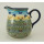 B-Ware Bunzlauer Keramik Krug; Blumenvase; Milchkrug; 1,4Liter, SIGNIERT(D040-WKM)