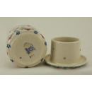 B-Ware Bunzlauer Keramik Butterdose, Hermetic mit Wasserkühlung, französisch (M136-GILE)