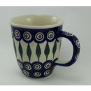 B-Ware Bunzlauer Keramik Tasse MARS, Becher, blau/weiß/grün, 0,3 Liter K081-54