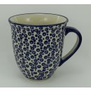 B-Ware Bunzlauer Keramik Tasse MARS Maxi - blau/weiß - 0,43Liter (K106-MAGD)