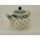 B-Ware Bunzlauer Keramik Teekanne, Kanne für 1,3Liter Tee, Gänse (C017-P322)