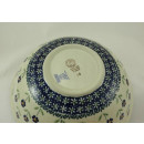B-Ware Bunzlauer Keramik Schale MISKA, Sch&uuml;ssel, Salat, &oslash;24cm, (M092-ASS), Blumen