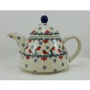 B-Ware Bunzlauer Keramik Teekanne spitz, Kanne für 0,9Ltr. Tee  (C005-GILE)