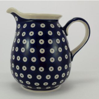 B-Ware Bunzlauer Keramik Krug; Blumenvase; Milchkrug; 0,9Liter, (D041-70A)