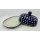 B-Ware Bunzlauer Keramik Butterdose gro&szlig;, f&uuml;r 250g Butter, Punkte, blau/wei&szlig; (M137-70A)