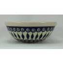 B-Ware Bunzlauer Keramik Schale MISKA, Schüssel, Salat, blau/weiß/grün, ø24cm (M092-54)