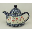 B-Ware Bunzlauer Keramik Teekanne spitz, Kanne f&uuml;r 0,9Ltr. Tee (C005-P232)