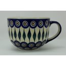 B-Ware Bunzlauer Keramik Tasse Cappuccino, Milchcafe - 0,45 Liter (F044-54)