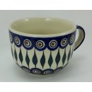 B-Ware Bunzlauer Keramik Tasse Cappuccino, Milchcafe - 0,45 Liter (F044-54)