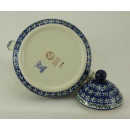 B-Ware Bunzlauer Keramik Teekanne spitz, Kanne für 0,9Ltr. Tee, mit Blumen (C005-ASS)